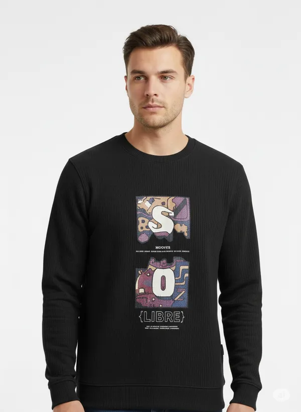 Black_Cotton_Blend_Pre_Winter_Sweatshirt_For_Men