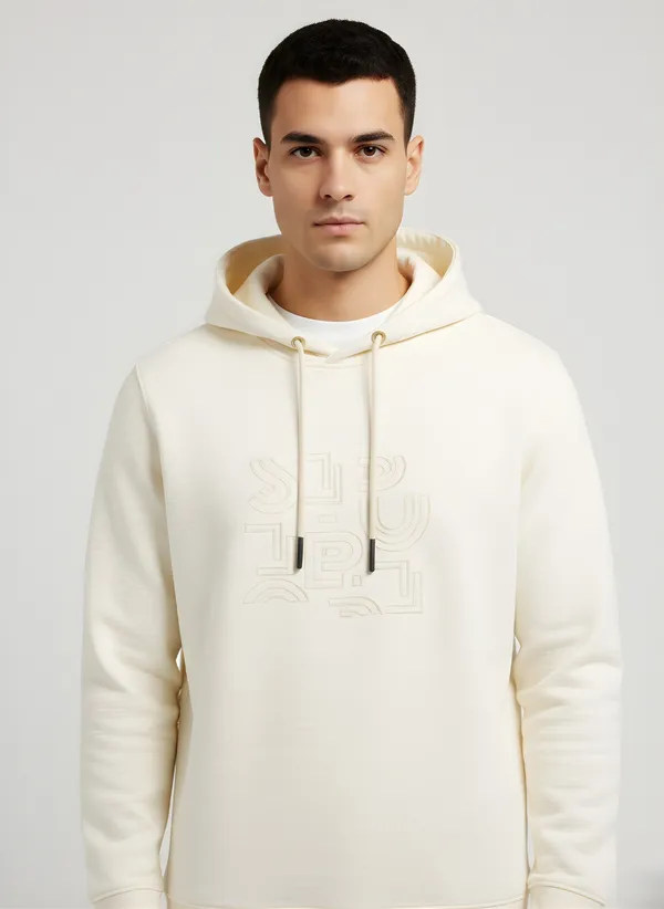 White_Cotton_Blend_Pre_Winter_Sweatshirt_For_Men