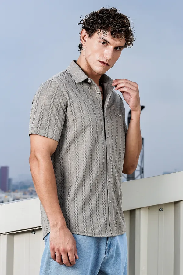 Mosue_Cotton_Blend_Solid_Half_Sleeve_Shirt_For_Men