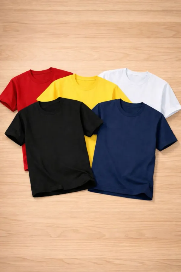 Pack_Of_5_Multicolor_Cotton_Premium_T_Shirt_For_Men