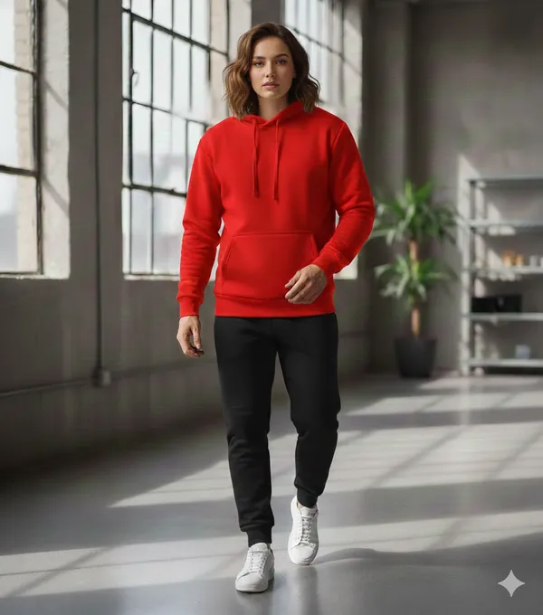 Red_Premium_Fleece_Hoodie_For_Women