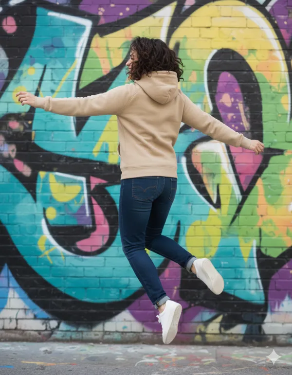 Beige_Premium_Fleece_Hoodie_For_Women