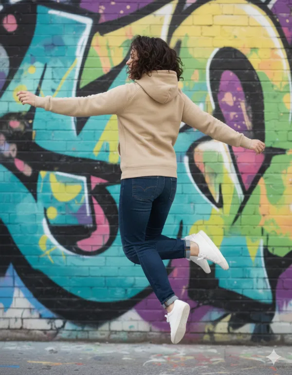 Beige_Premium_Fleece_Hoodie_For_Women