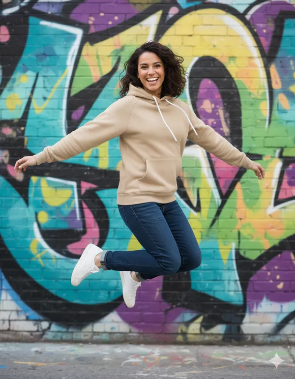 Beige_Premium_Fleece_Hoodie_For_Women