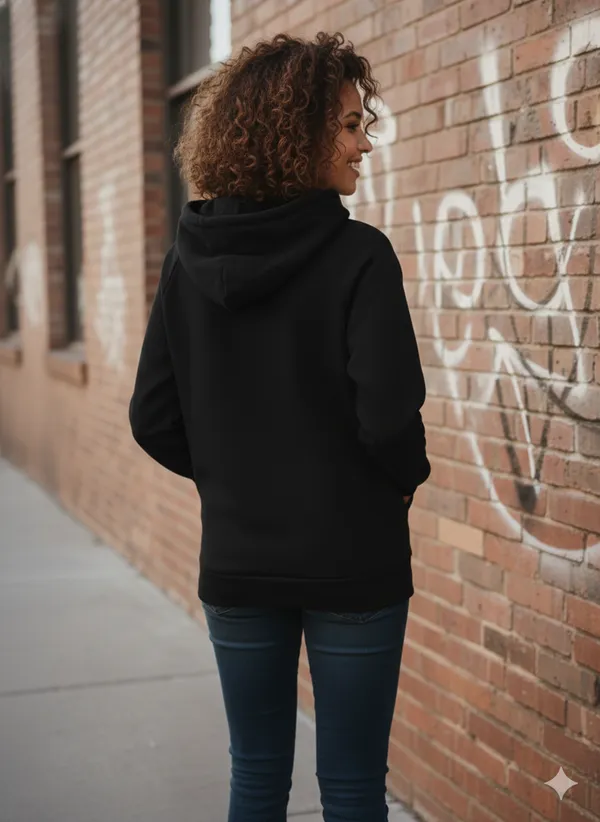Black_Premium_Fleece_Hoodie_For_Women