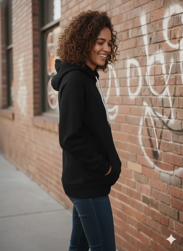 Black_Premium_Fleece_Hoodie_For_Women