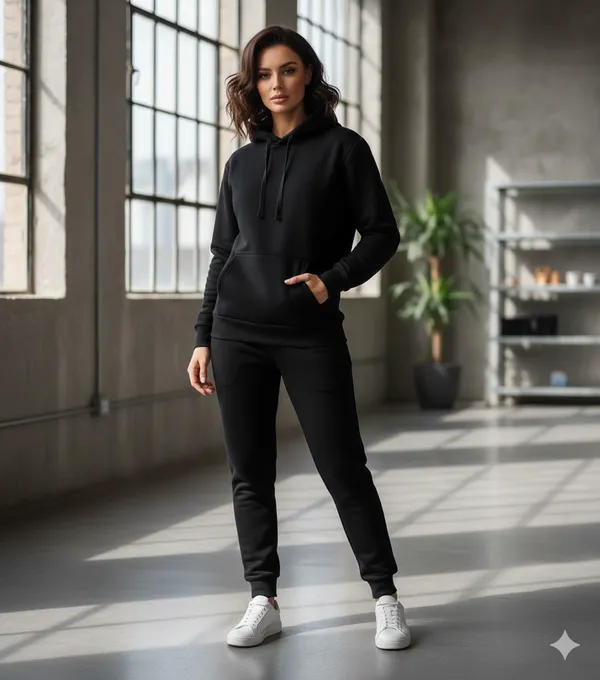 Black_Premium_Fleece_Track_Suit_For_Women