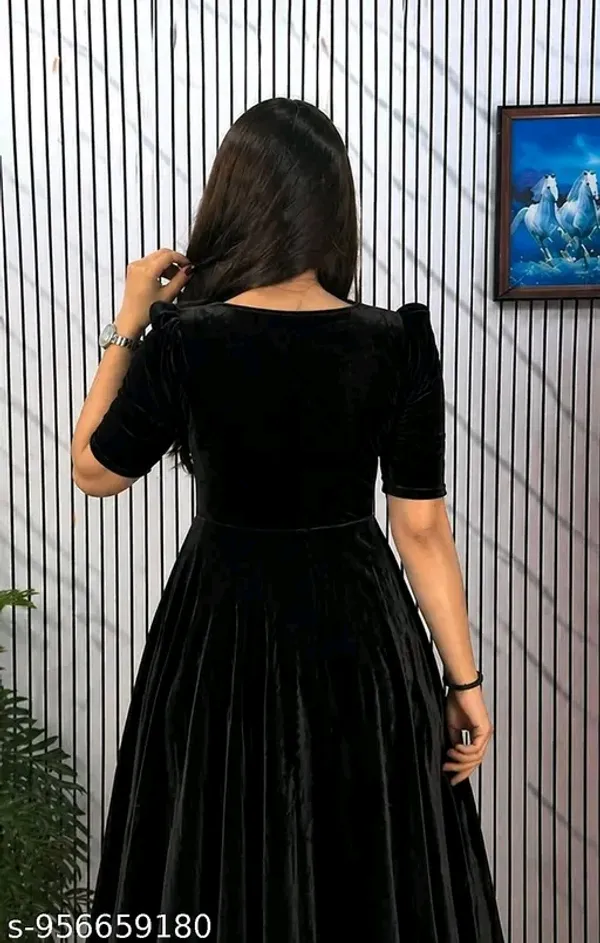 Women_Black_Velvet_Party_Wear_Gown_|_Embellished_Neck_Anarkali_Maxi_Dress