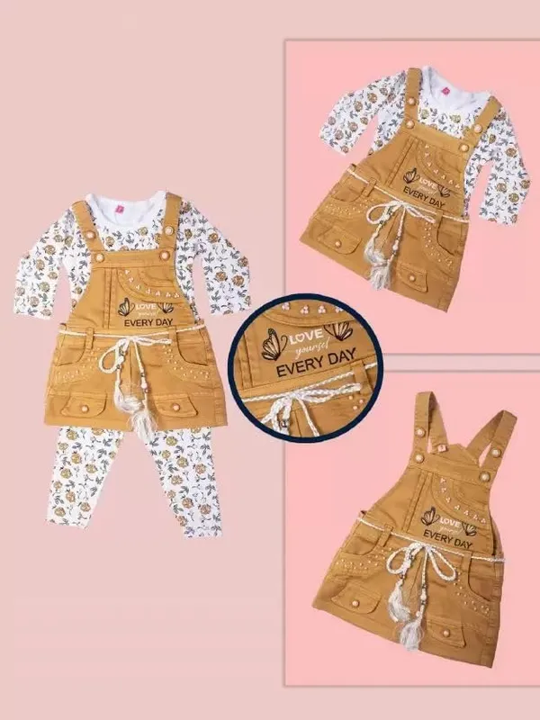 Baby_Girls_Dungaree_And_T_Shirt_Set