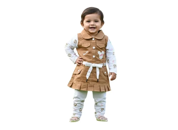 Baby_Girls_Dungaree_And_T_Shirt_Set