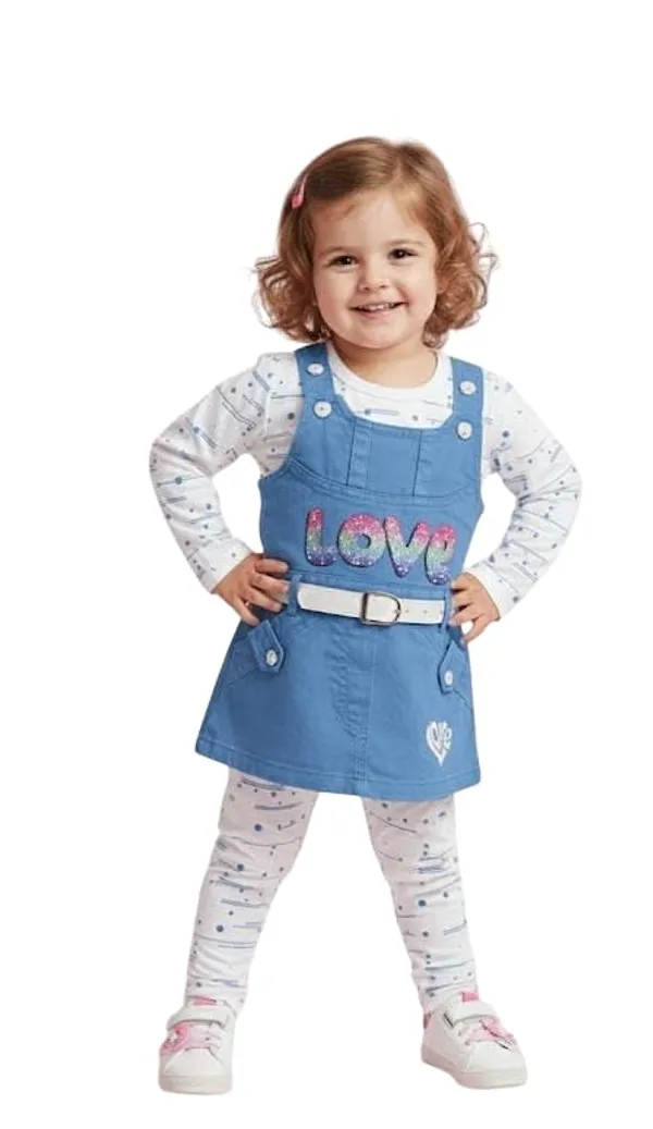 Baby_Girls_Dungaree_And_T_Shirt_Set