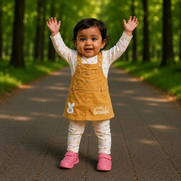 Baby_Girls_Dungaree_And_T_Shirt_Set