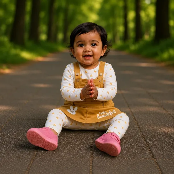Baby_Girls_Dungaree_And_T_Shirt_Set