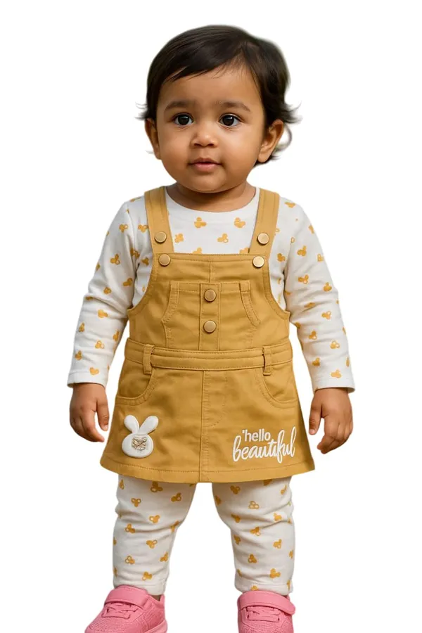 Baby_Girls_Dungaree_And_T_Shirt_Set