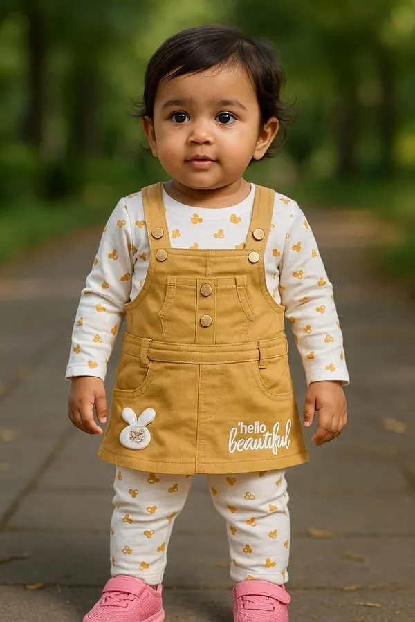 Baby_Girls_Dungaree_And_T_Shirt_Set
