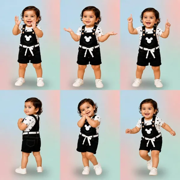 Baby_Girls_Dungaree_With_Romper_T_Shirt_Set