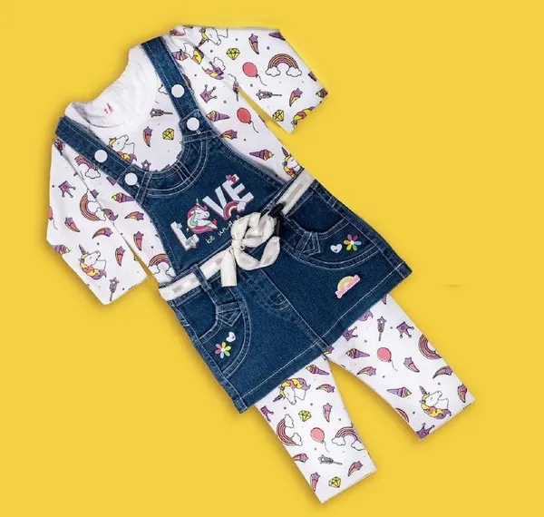 Baby_Girls_Dungaree_And_T_Shirt_Set