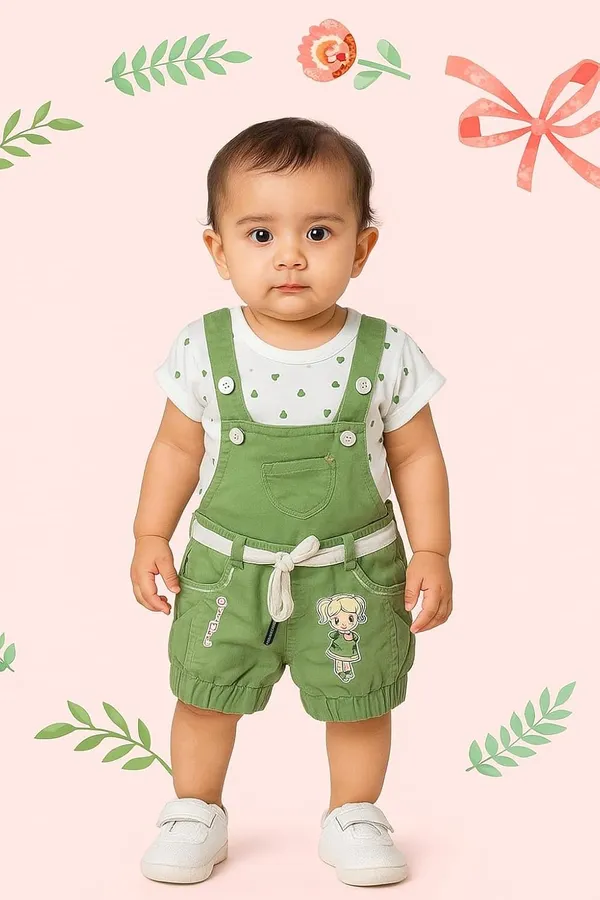 Baby_Girls_Dungaree_And_T_Shirt_Set