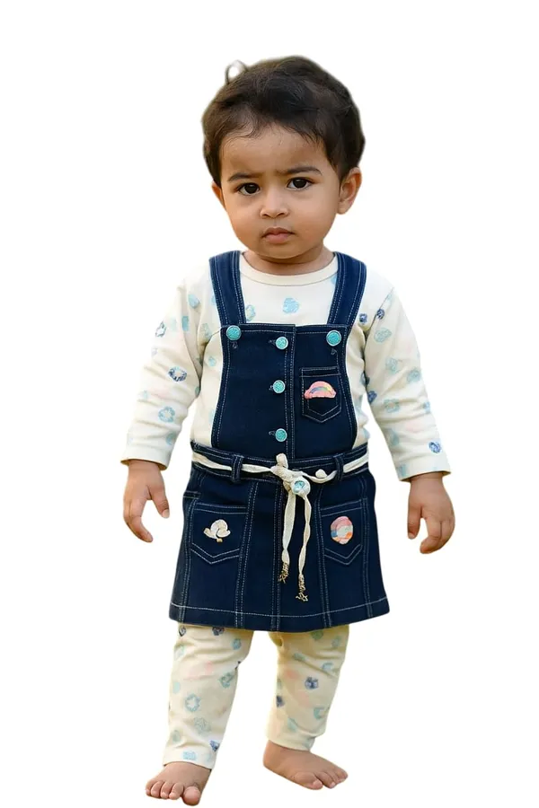 Baby_Girls_Dungaree_And_T_Shirt_Set