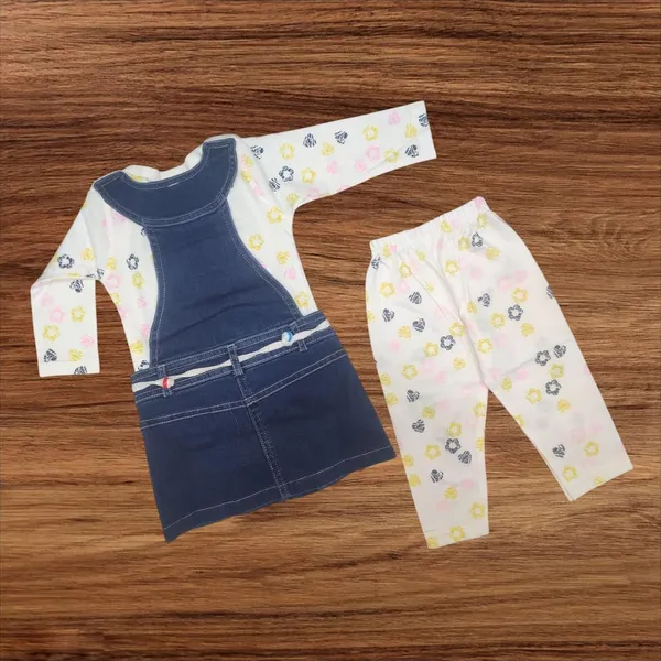 Baby_Girls_Dungaree_And_T_Shirt_Set
