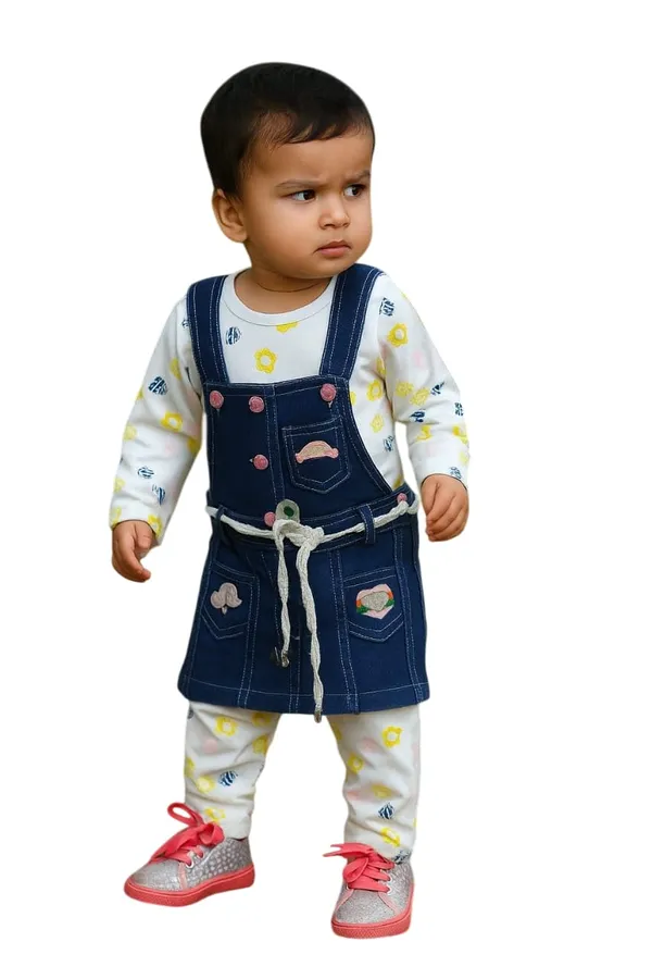 Baby_Girls_Dungaree_And_T_Shirt_Set