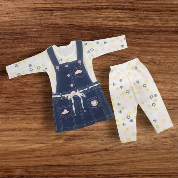 Baby_Girls_Dungaree_And_T_Shirt_Set