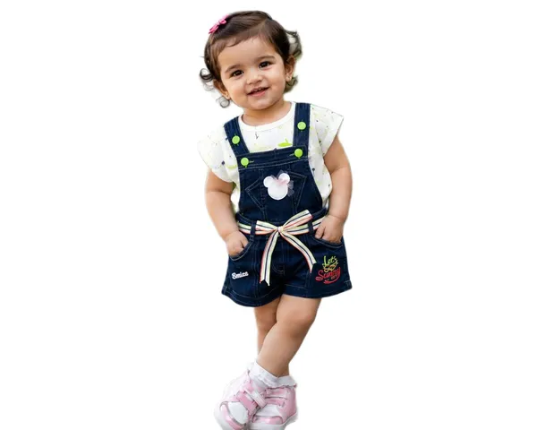Kids_Denim_Dungaree_With_Top_Set