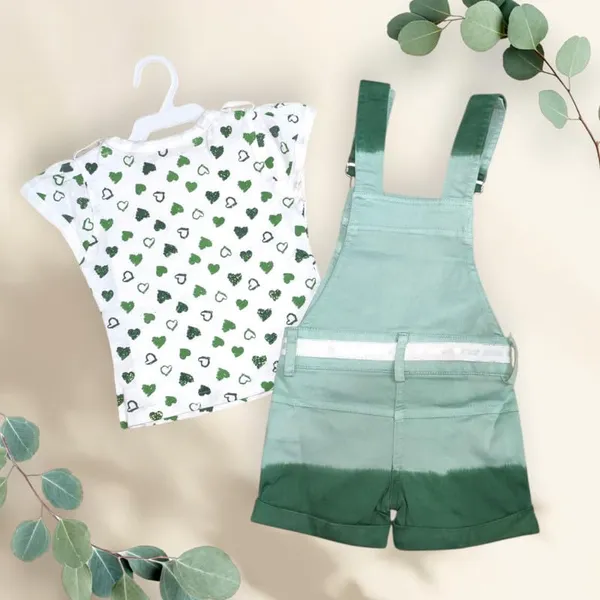 Kids_Denim_Dungaree_With_Half_Sleeve_Top