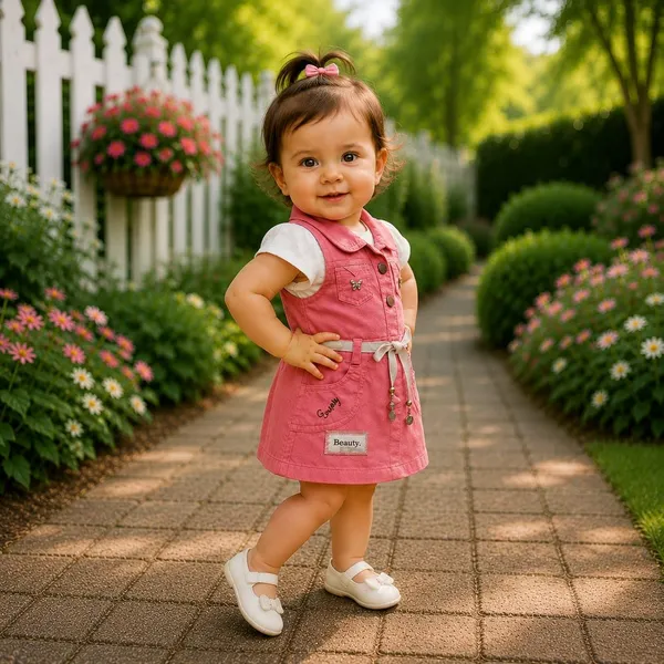 Baby_Girls_Denim_Dungaree_Set_With_Printed_Top