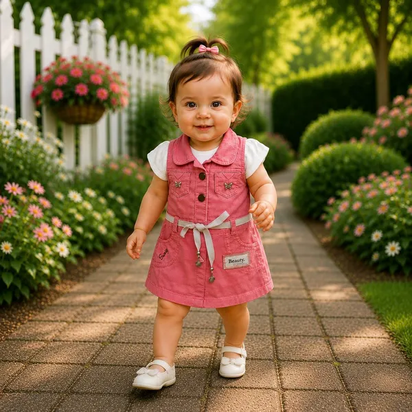 Baby_Girls_Denim_Dungaree_Set_With_Printed_Top