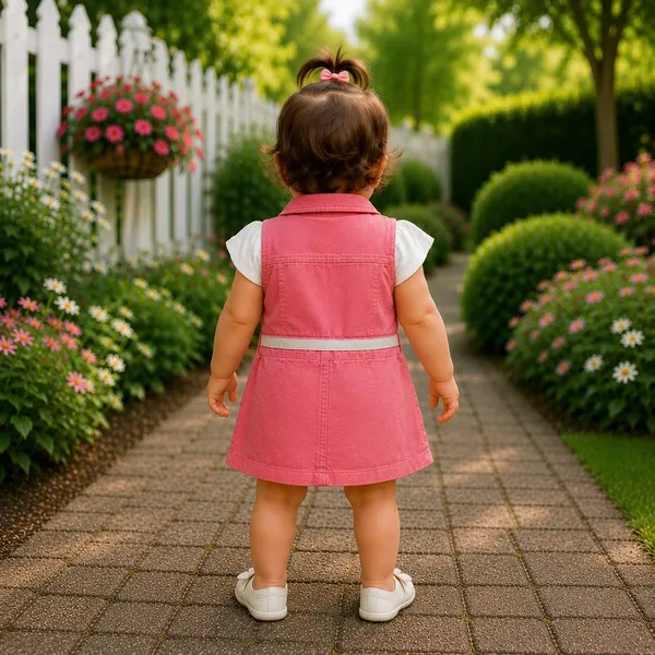 Baby_Girls_Denim_Dungaree_Set_With_Top