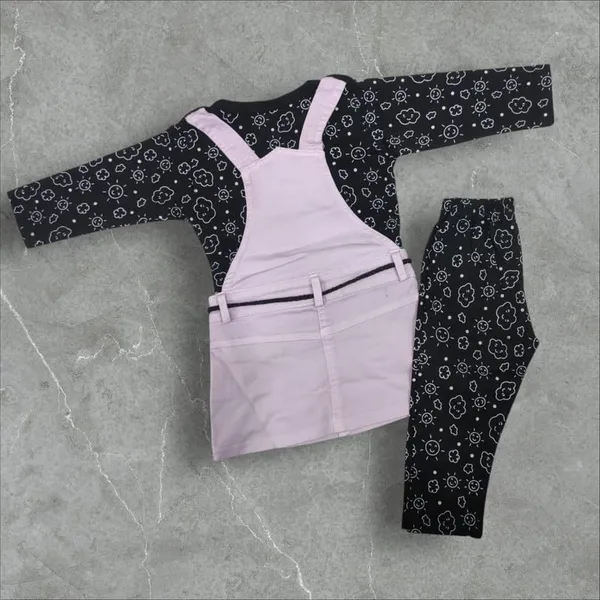 Denim_Dungaree_Set_With_Top_And_Leggings_For_Baby_Girls