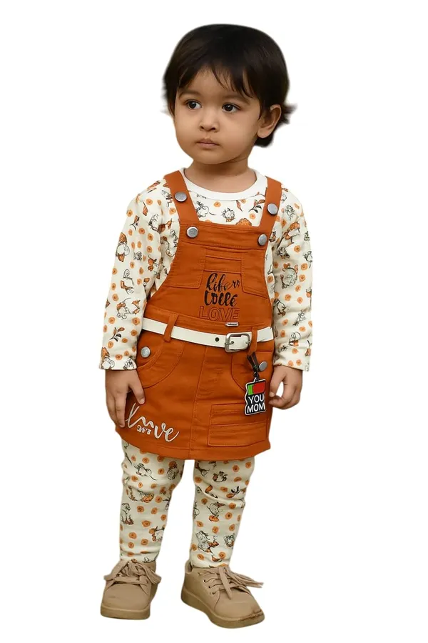 Denim_Dungaree_Set_With_Top_And_Leggings_For_Baby_Girls