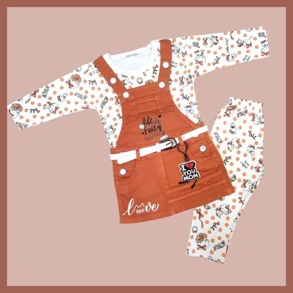 Denim_Dungaree_Set_With_Top_And_Leggings_For_Baby_Girls
