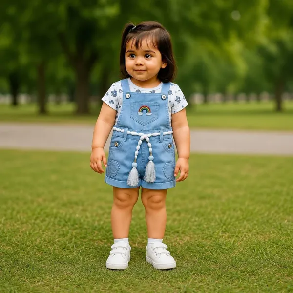 Baby_Girls_Denim_Dungaree_Set_With_Cotton_T_Shirt