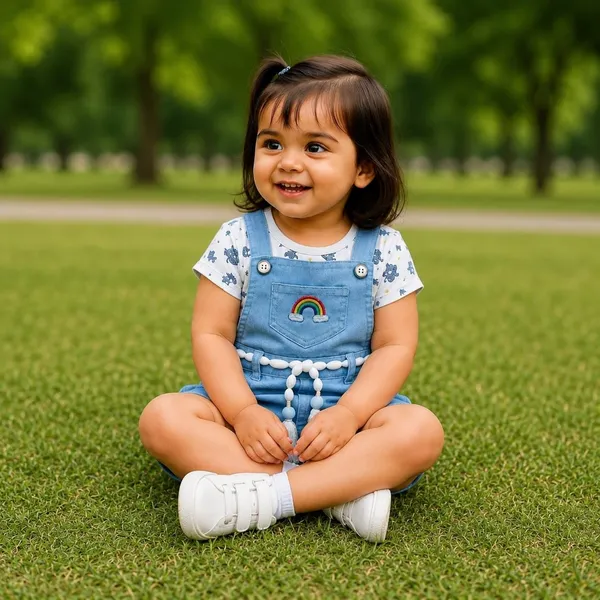 Baby_Girls_Denim_Dungaree_Set_With_Cotton_T_Shirt
