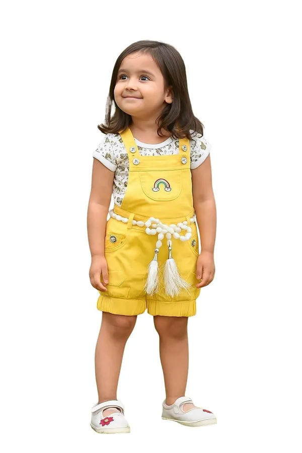 Baby_Girls_Denim_Dungaree_Set_With_Top