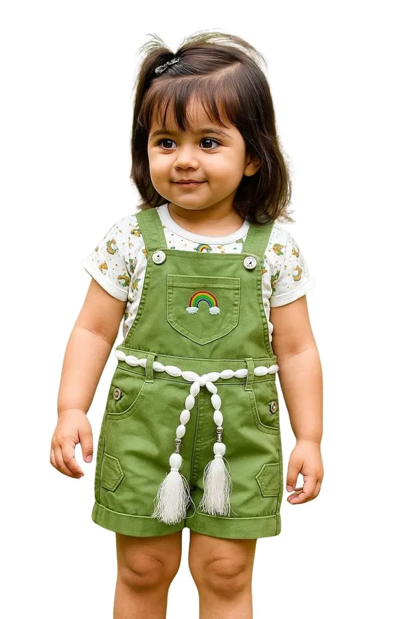 Baby_Girls_Denim_Dungaree_Set_With_Top