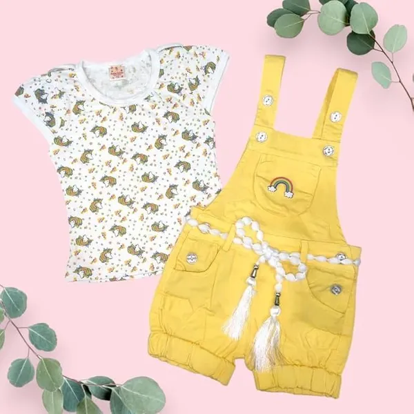 Baby_Girls_Denim_Dungaree_Set_With_Top