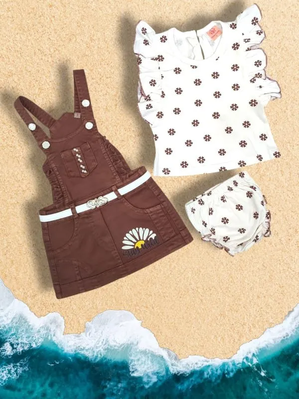 Baby_Girls_Denim_Dungaree_And_Printed_Top_Set