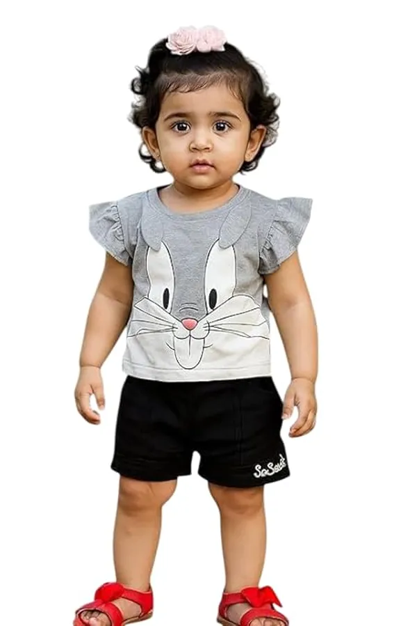 Girl_S_Kitten_Printed_Top_Denim_Pant_Set