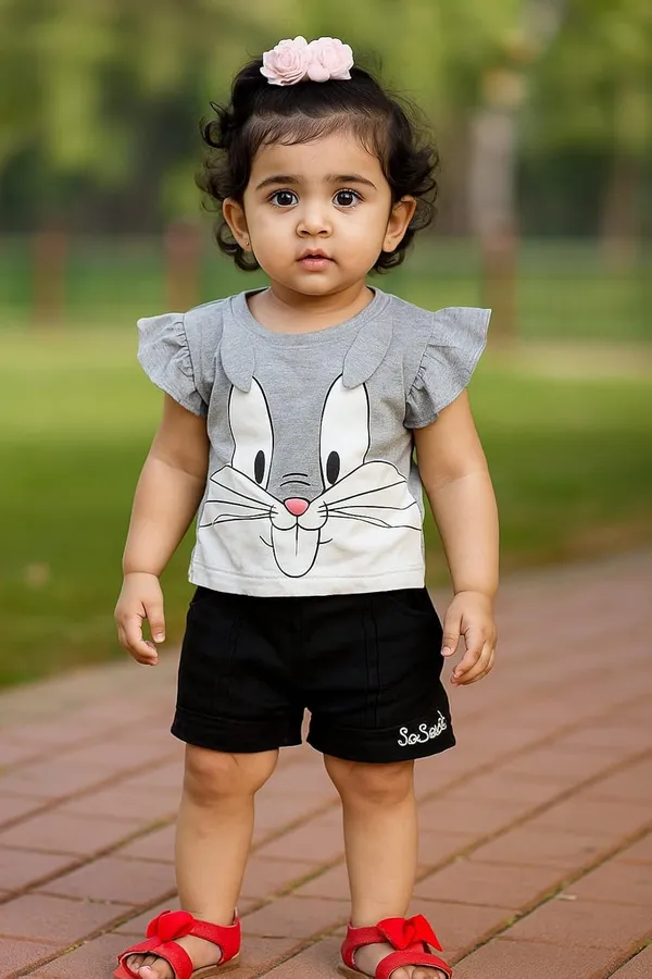 Girl_S_Printed_Top_And_Denim_Pant_Set