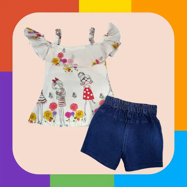 Girls_Floral_Top_Denim_Shorts_Set