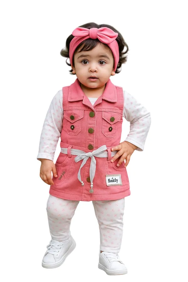 Baby_Girls_Cotton_Top_And_Denim_Dungaree_Set