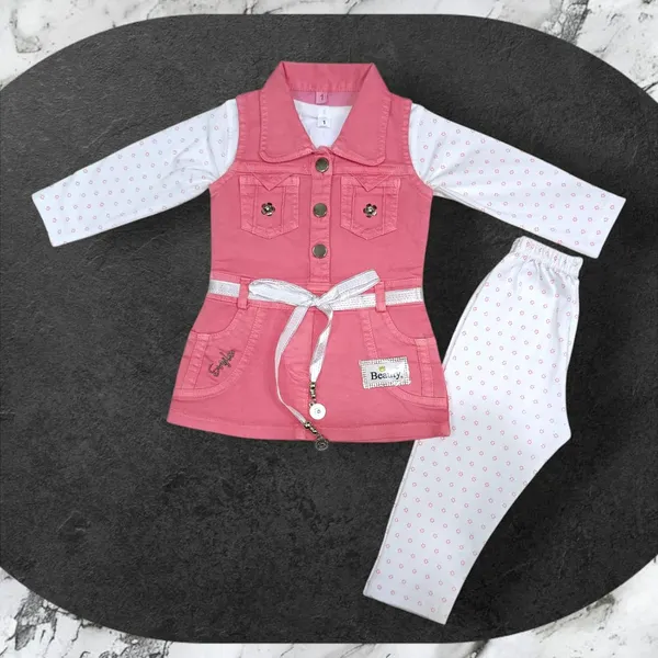Baby_Girls_Cotton_Top_And_Denim_Dungaree_Set