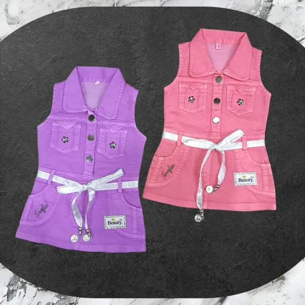 Baby_Girls_Cotton_Top_And_Denim_Dungaree_Set