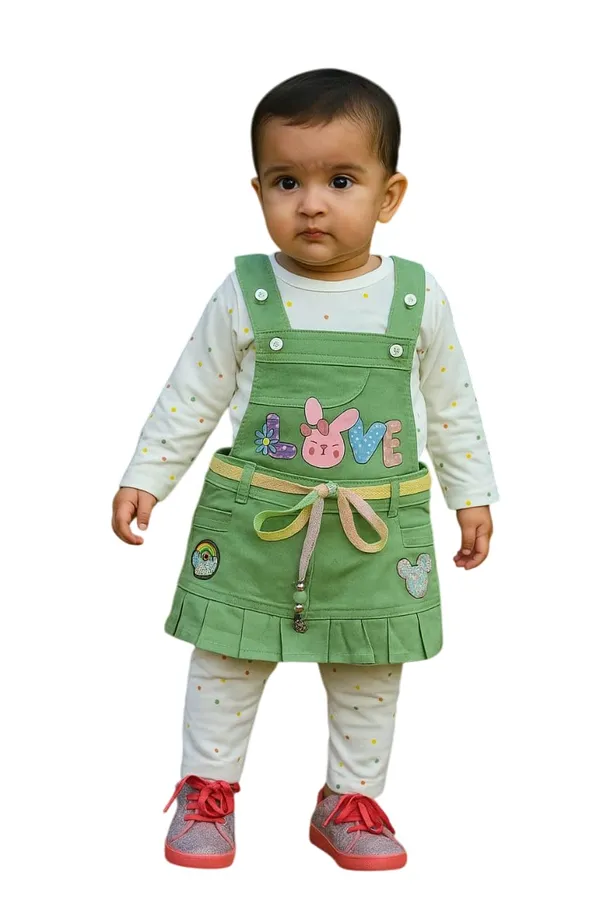 Baby_Girls_Cotton_Top_And_Denim_Dungaree_Set