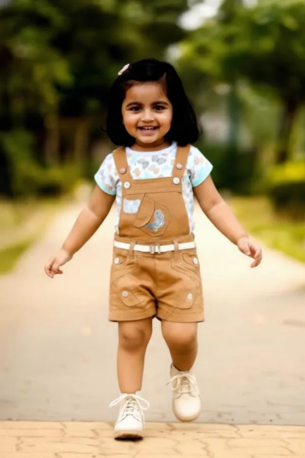 T_Shirt_Denim_Dungaree_Set