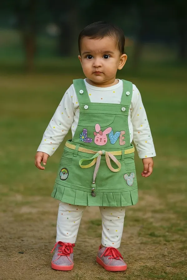 Baby_Girls_Cotton_Top_And_Denim_Dungaree_Set