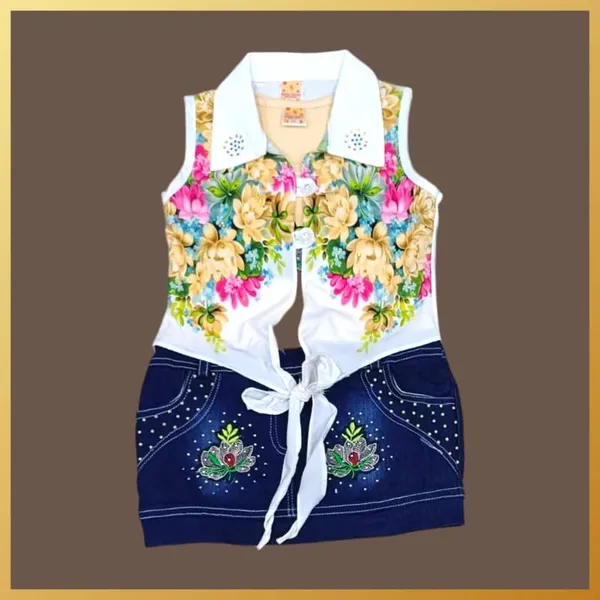 Girls_Denim_Skirt_With_Jacket_And_Leggings_Set